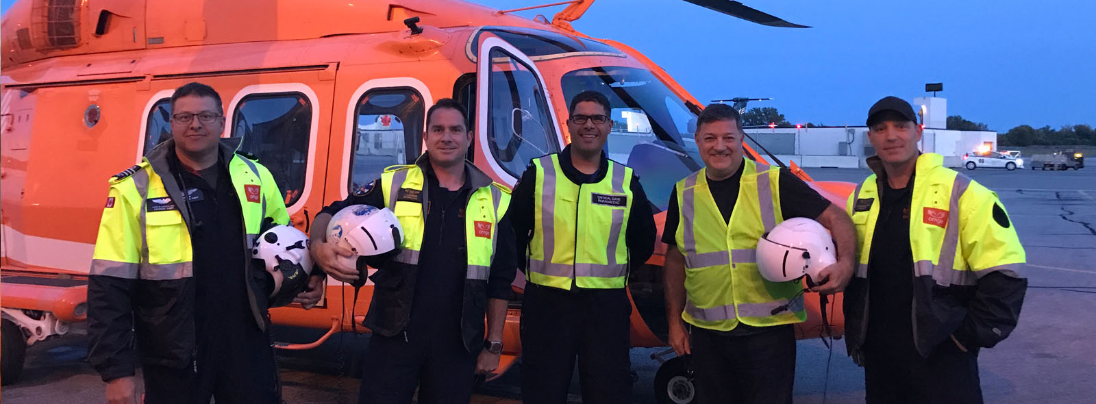 Breakfast Television Co-Host Kevin Frankish with Ornge Toronto crew. 