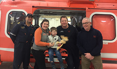 Christine Normore and son Joseph reconnect with Ornge crew