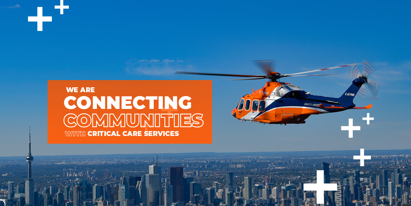 Ornge Airplane on a runway