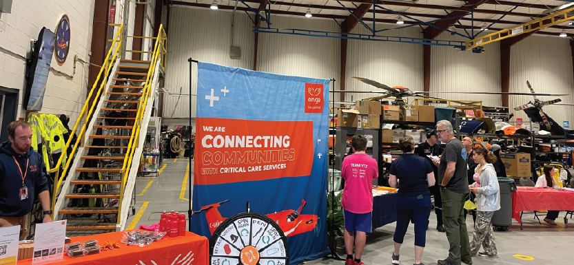 People participating in Girls Take Flight event.