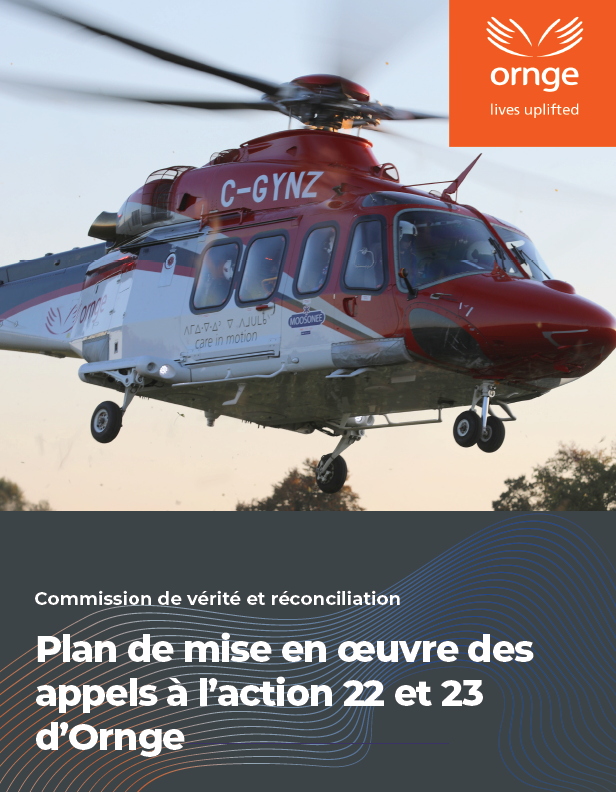 L'hélicoptère AW139 aux couleurs de Moosonee.
